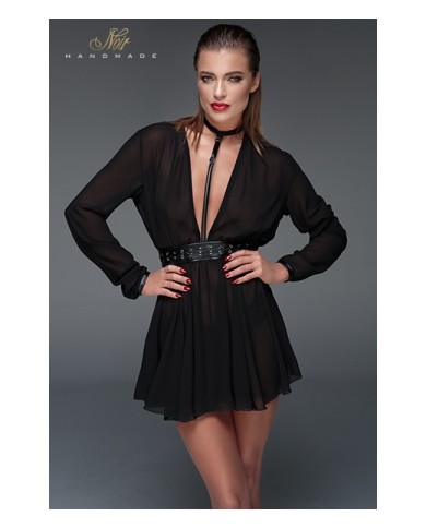 Minirobe choker en mousseline F150