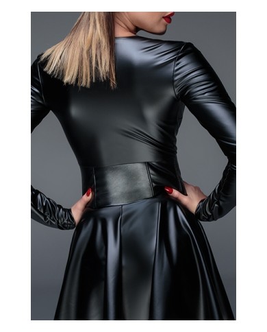Minirobe corset wet look F154