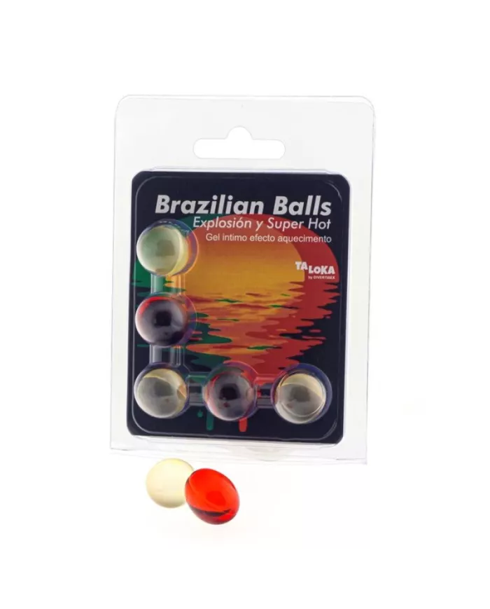 TALOKA - 5 BOULES BRÉSILIENNES GEL EXCITANT EFFET SUPER CHAUD