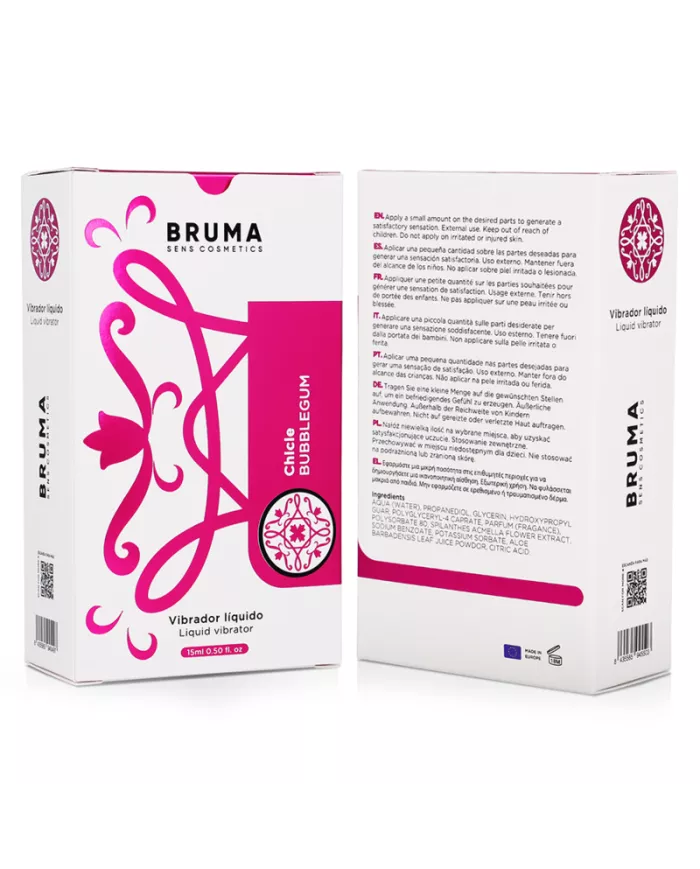 BRUMA - VIBRATEUR LIQUIDE ULTRA GLISSANT BUBBLEGUM 15 ML