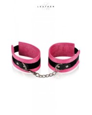 Menottes de poignets rose et noir