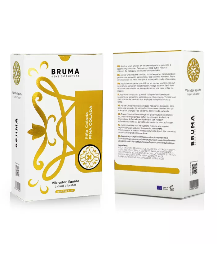 BRUMA - VIBRATEUR LIQUIDE ULTRA GLISSANT PINA COLADA 15 ML