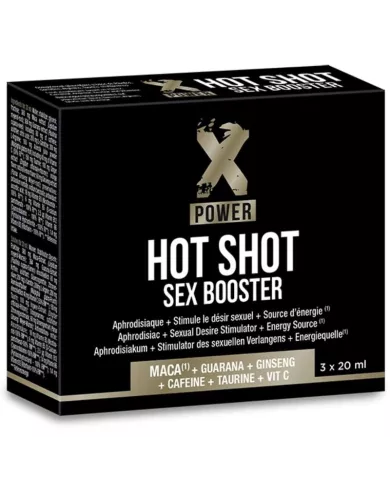 X POWER - HOT SHOT SEX BOOSTER AUGMENTATION DE LA LIBIDO 3 X 20 ML X POWER - HOT SHOT SEX BOOSTER AUGMENTATION DE LA LIBIDO 3 X 20 ML