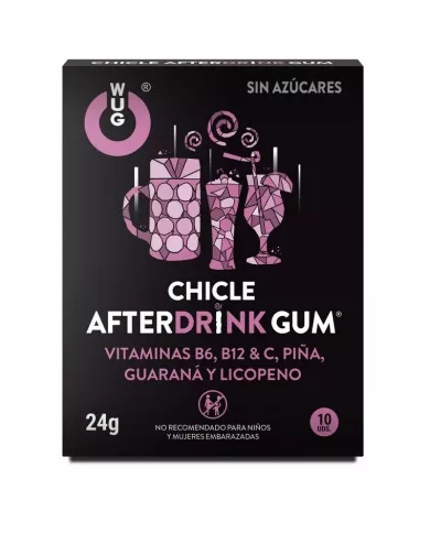 WUG GUM - AFTER DRINK HANGOVER 10 UNITS WUG GUM - AFTER DRINK HANGOVER 10 UNITS