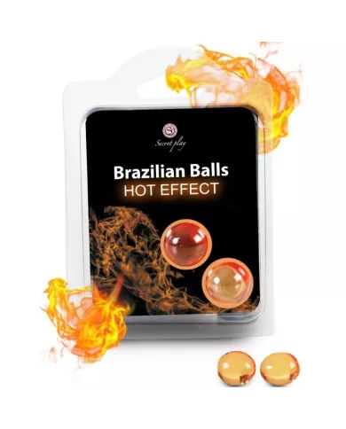 SECRETPLAY - BALLES BRÉSILIENNES EFFET CHAUFFANT 2 UNITÉS
