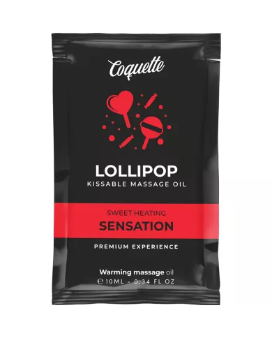 COQUETTE CHIC DESIRE - HUILE DE MASSAGE KISSABLE DE POCHE AVEC SUCETTE EFFET CHALEUR 10 ML
