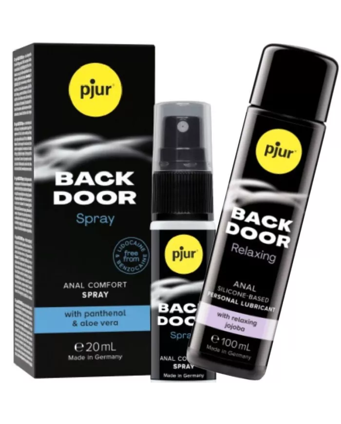 PJUR - BACK DOOR ENSEMBLE DE LUBRIFIANT ANAL ET SPRAY