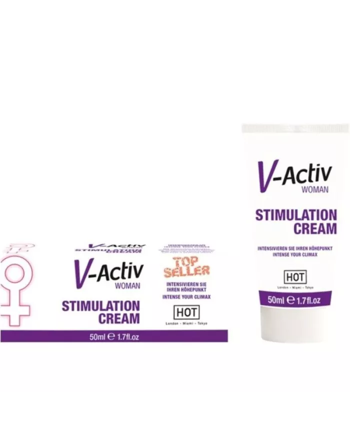 HOT - CRÈME DE STIMULATION V-ACTIV FEMME 50ML HOT - CRÈME DE STIMULATION V-ACTIV FEMME 50ML
