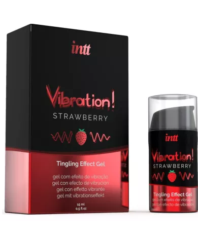 INTT - PUISSANT STIMULANT INTIME GEL VIBRANT LIQUIDE FRAISE 15 ML INTT - PUISSANT STIMULANT INTIME GEL VIBRANT LIQUIDE FRAISE 15 ML