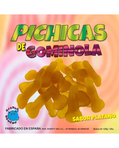 DIABLO GOLOSO - TRANCHES DE GOMME  LA BANANE DIABLO GOLOSO - TRANCHES DE GOMME  LA BANANE