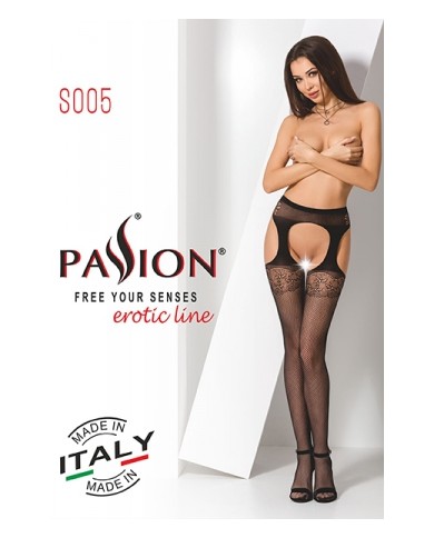 Collants ouverts S005 - Noir