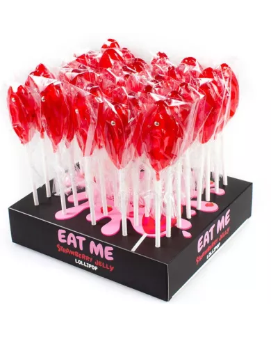 SECRETPLAY - AFFICHAGE ASSORTIMENT DE SUCETTES PÉNIS AVEC ALCOOL 40 UNITÉS