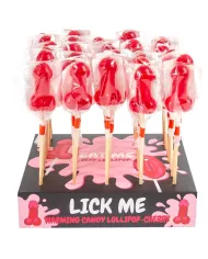 SECRETPLAY - PRÉSENTOIR DE SUCETTES PÉNIS EN BONBONS À LA CERISES AVEC EFFET DE CHALEUR ÉPICÉ (40 UNITÉS) SECRETPLAY - PRÉSENTOIR DE SUCETTES PÉNIS EN BONBONS À LA CERISES AVEC EFFET DE CHALEUR ÉPICÉ (40 UNITÉS)