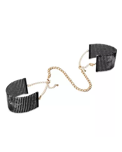 BIJOUX - DÉSIR MÉTALLIQUE MENOTTES EN MAILLE MÉTAL NOIR BIJOUX - DÉSIR MÉTALLIQUE MENOTTES EN MAILLE MÉTAL NOIR
