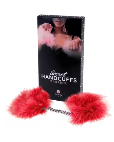 SECRETPLAY - MENOTTES MARABOU ROUGE SECRETPLAY - MENOTTES MARABOU ROUGE