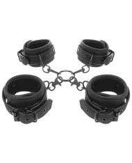 FETISH SUBMISSIVE - ENSEMBLE DE MENOTTES POUR MAINS ET CHEVILLES AVEC DOUBLURE EN NOPRÈNE FETISH SUBMISSIVE - ENSEMBLE DE MENOTTES POUR MAINS ET CHEVILLES AVEC DOUBLURE EN NOPRÈNE