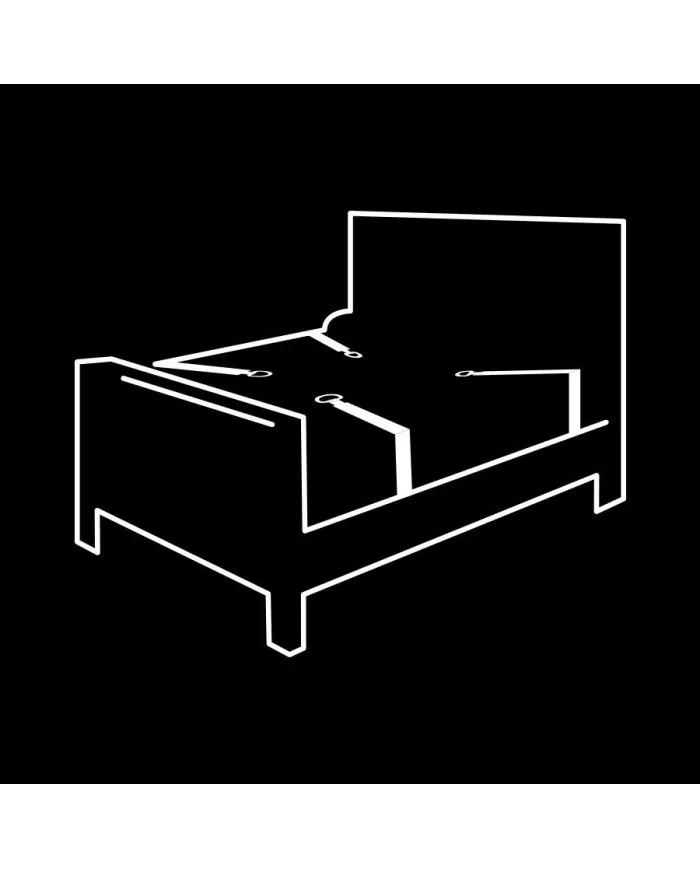 FETISH SUBMISSIVE - ENSEMBLE DE MENOTTES ET LIENS AVEC DOUBLURE EN NOPRÈNE FETISH SUBMISSIVE - ENSEMBLE DE MENOTTES ET LIENS AVEC DOUBLURE EN NOPRÈNE