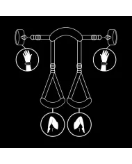 FETISH SUBMISSIVE - POSITION JAMBES OUVERTES AVEC MENOTTES DOUBLÉES EN NOPRÈNE FETISH SUBMISSIVE - POSITION JAMBES OUVERTES AVEC MENOTTES DOUBLÉES EN NOPRÈNE