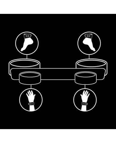 FETISH SUBMISSIVE - BARRE DÉPANDAGE DE BONDAGE AVEC DOUBLURE EN NOPRÈNE FETISH SUBMISSIVE - BARRE DÉPANDAGE DE BONDAGE AVEC DOUBLURE EN NOPRÈNE