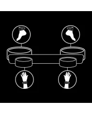 FETISH SUBMISSIVE - BARRE DÉPANDAGE DE BONDAGE AVEC DOUBLURE EN NOPRÈNE FETISH SUBMISSIVE - BARRE DÉPANDAGE DE BONDAGE AVEC DOUBLURE EN NOPRÈNE