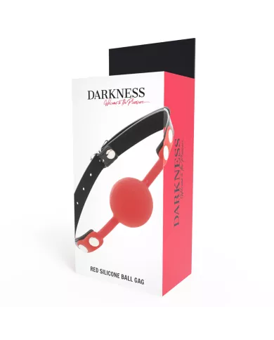 DARKNESS - BÂILLON EN SILICONE ROUGE DARKNESS - BÂILLON EN SILICONE ROUGE