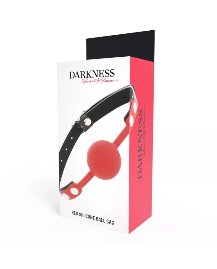 DARKNESS - BÂILLON EN SILICONE ROUGE DARKNESS - BÂILLON EN SILICONE ROUGE