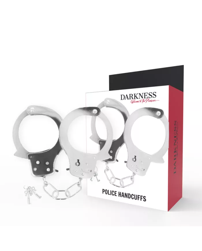 DARKNESS - MENOTTES EN MÉTAL AVEC CLÉS DARKNESS - MENOTTES EN MÉTAL AVEC CLÉS