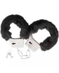 DARKNESS - MENOTTES EN MÉTAL DOUBLÉES NOIRES DARKNESS - MENOTTES EN MÉTAL DOUBLÉES NOIRES