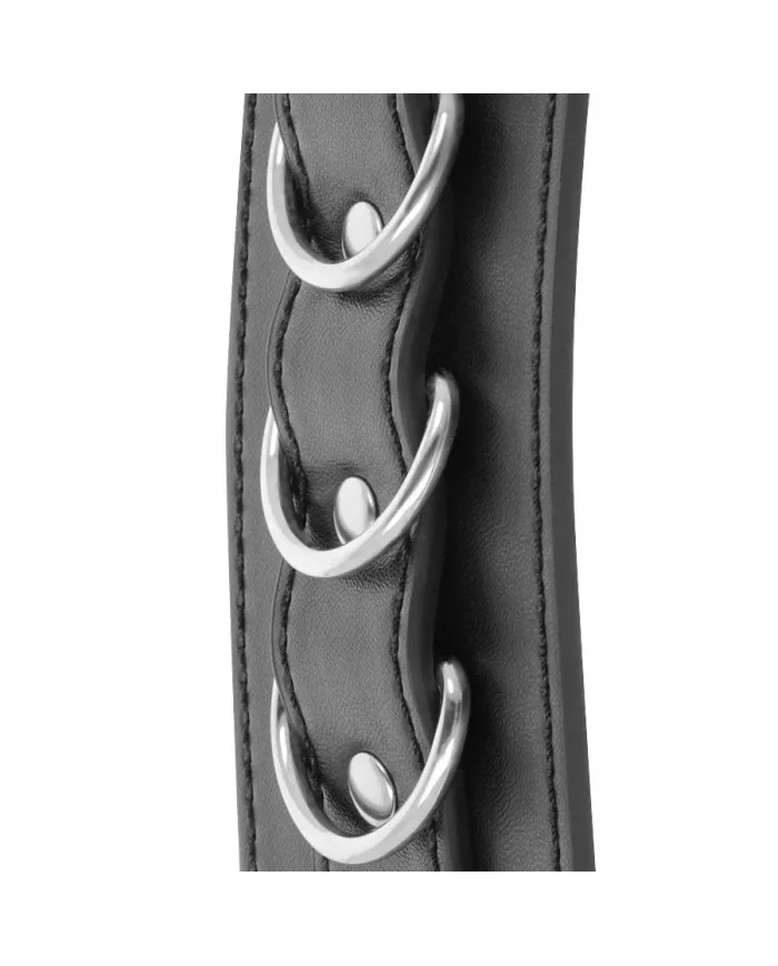 DARKNESS - MENOTTES DE CHEVILLE AJUSTABLES EN CUIR NOIR DARKNESS - MENOTTES DE CHEVILLE AJUSTABLES EN CUIR NOIR