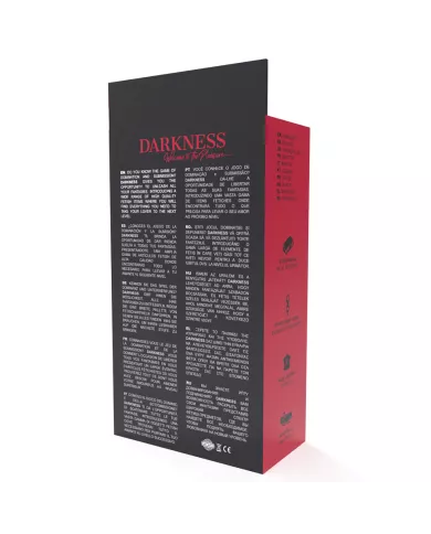 DARKNESS - MENOTTES RÉGLABLES NOIRES AVEC DOUBLE RUBAN DE RENFORT DARKNESS - MENOTTES RÉGLABLES NOIRES AVEC DOUBLE RUBAN DE RENFORT