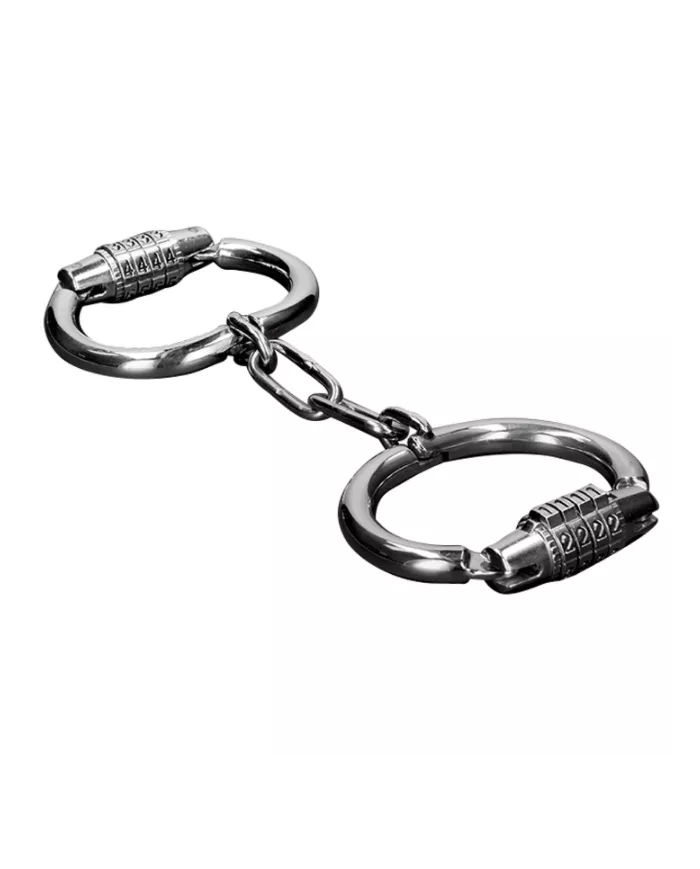 METAL HARD - MENOTTES DURES EN MÉTAL AVEC SERRURE  COMBINAISON METAL HARD - MENOTTES DURES EN MÉTAL AVEC SERRURE  COMBINAISON