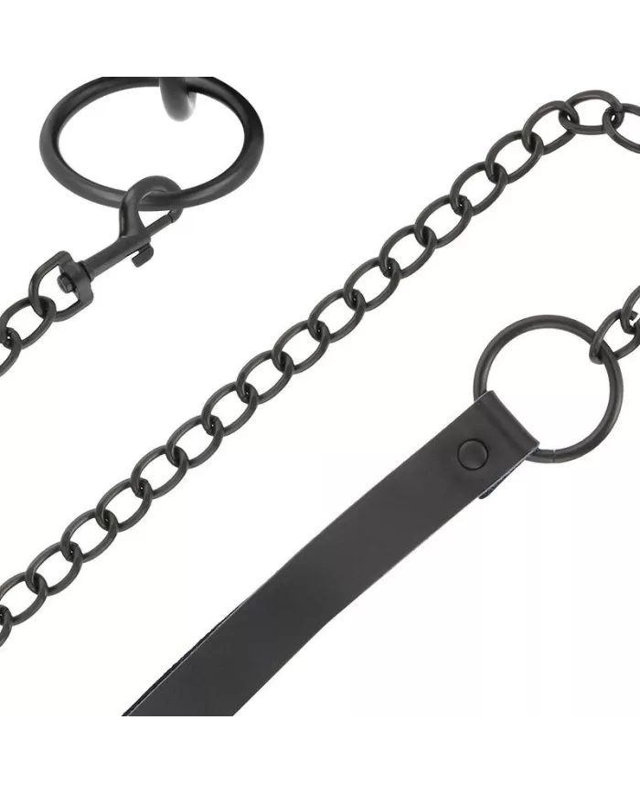 DARKNESS - COLLIER NOIR AVEC CHAÎNE DARKNESS - COLLIER NOIR AVEC CHAÎNE