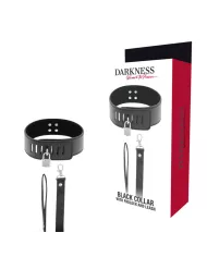 DARKNESS - COLLIER BDSM AVEC SERRURE NOIRE DARKNESS - COLLIER BDSM AVEC SERRURE NOIRE