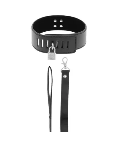 DARKNESS - COLLIER BDSM AVEC SERRURE NOIRE DARKNESS - COLLIER BDSM AVEC SERRURE NOIRE