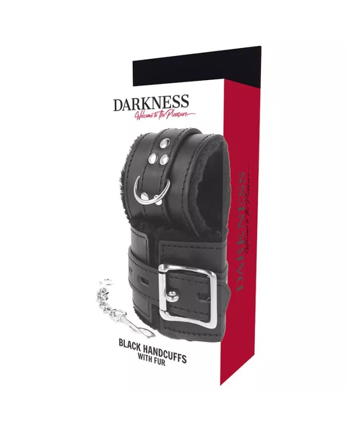 DARKNESS - MENOTTES BDSM DOUBLÉES NOIRES DARKNESS - MENOTTES BDSM DOUBLÉES NOIRES
