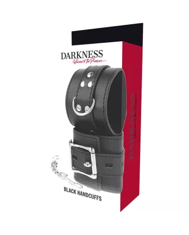 DARKNESS - MENOTTES EN CUIR NOIR DARKNESS - MENOTTES EN CUIR NOIR