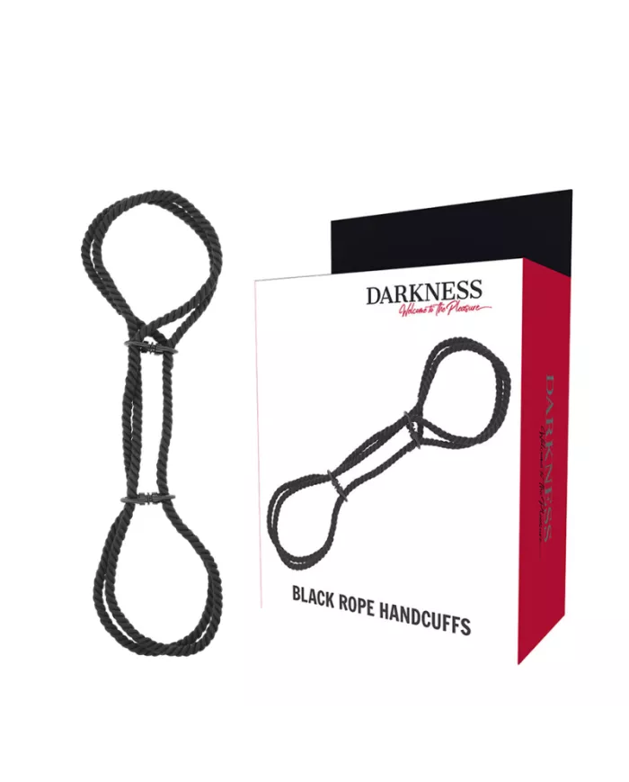 DARKNESS - MENOTTES EN CORDE OU MENOTTES DE CHEVILLE 100% COTON DARKNESS - MENOTTES EN CORDE OU MENOTTES DE CHEVILLE 100% COTON