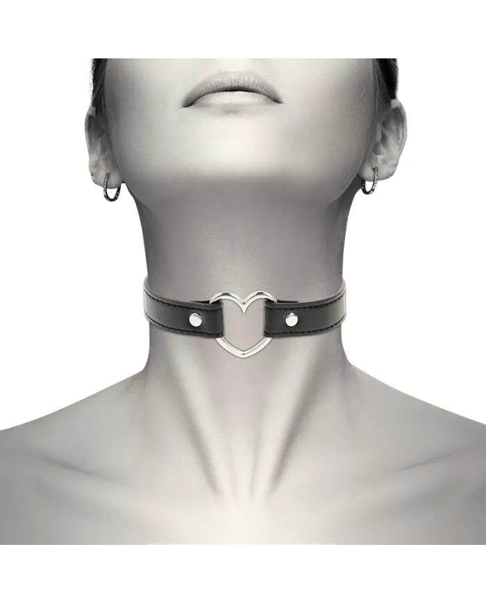 COQUETTE CHIC DESIRE - COLLIER CUIR VEGAN FEMME ACCESSOIRE COEUR COQUETTE CHIC DESIRE - COLLIER CUIR VEGAN FEMME ACCESSOIRE COEUR