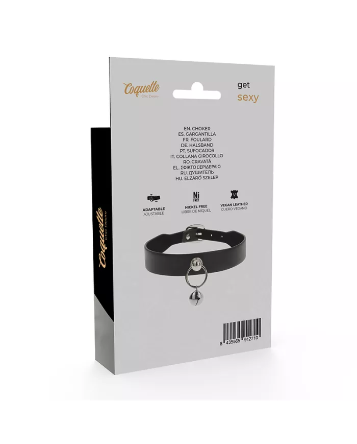 COQUETTE CHIC DESIRE - COLLIER CUIR VEGAN FEMME ACCESSOIRE HOCHET/CERCEAU COQUETTE CHIC DESIRE - COLLIER CUIR VEGAN FEMME ACCESSOIRE HOCHET/CERCEAU