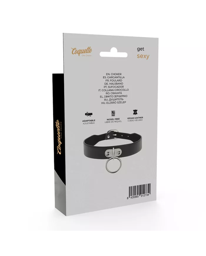 COQUETTE CHIC DESIRE - COLLIER EN CUIR VEGAN FEMME ACCESSOIRE FÉTICHE COQUETTE CHIC DESIRE - COLLIER EN CUIR VEGAN FEMME ACCESSOIRE FÉTICHE