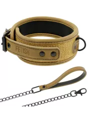 FETISH SUBMISSIVE ORIGIN - COLLIER CHAÎNE DOUBLÉE DE NÉOPRÈNE FETISH SUBMISSIVE ORIGIN - COLLIER CHAÎNE DOUBLÉE DE NÉOPRÈNE