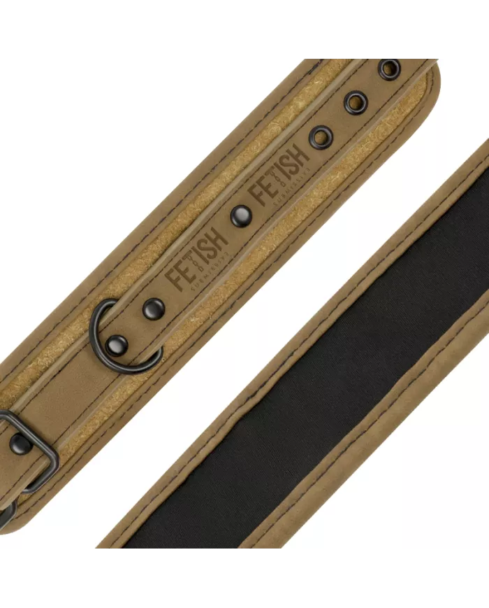 FETISH SUBMISSIVE ORIGEN - MENOTTES DE CHEVILLE EN CUIR VÉGÉTALIEN AVEC DOUBLURE EN NÉOPRÈNE FETISH SUBMISSIVE ORIGEN - MENOTTES DE CHEVILLE EN CUIR VÉGÉTALIEN AVEC DOUBLURE EN NÉOPRÈNE