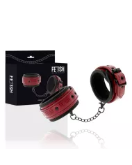 FETISH SUBMISSIVE DARK ROOM - MENOTTES DE CHEVILLE EN CUIR VÉGAN AVEC DOUBLURE EN NÉOPRÈNE FETISH SUBMISSIVE DARK ROOM - MENOTTES DE CHEVILLE EN CUIR VÉGAN AVEC DOUBLURE EN NÉOPRÈNE