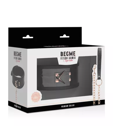 BEGME - BLACK EDITION PREMIUM COLLIER EN CUIR VEGAN