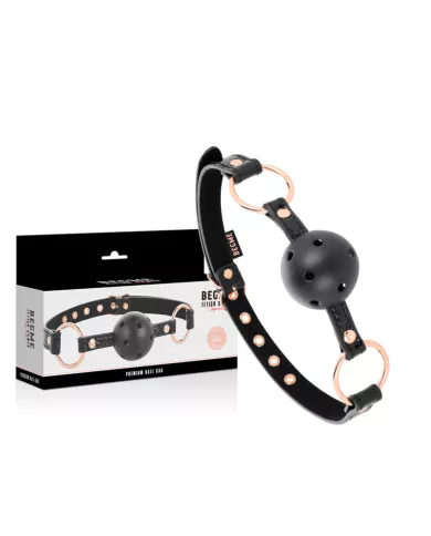 BEGME - BLACK EDITION BALL GAG CUIR VEGAN