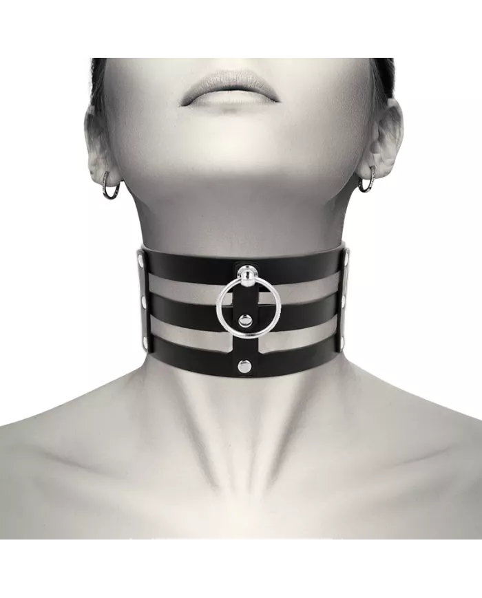 COQUETTE CHIC DESIRE - RAS DE COU EN CUIR VÉGAN STYLE FÉTICHE