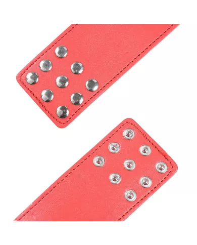 OHMAMA FETISH - MENOTTES ROUGES AVEC FERMETURE À PRESSION