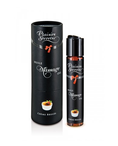 Huile de massage gourmande - Crème Brulée