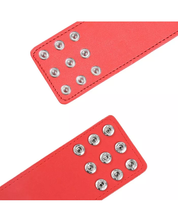 OHMAMA FETISH - MENOTTES ROUGES AVEC FERMETURE À PRESSION