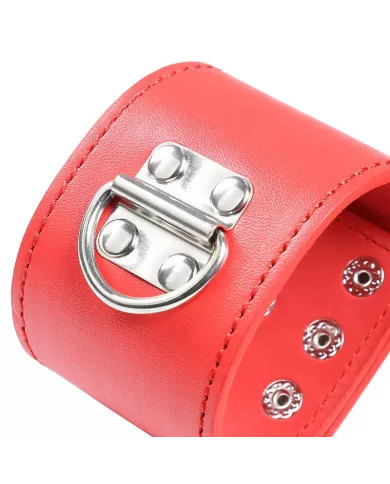 OHMAMA FETISH - MENOTTES ROUGES AVEC FERMETURE À PRESSION